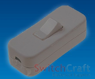 3 POLE IN-LINE THROUGH SWITCH BLACK