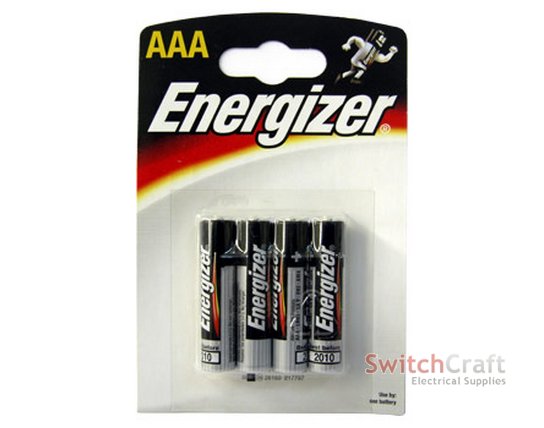 AAA 1.5V ENERGISER BATTERY (4 PACK)
